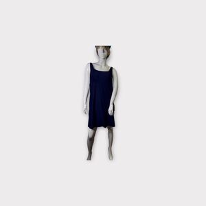 Lands-end Women's Blue and Navy Swimsuit/Dress-one-piece